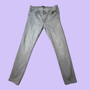 H&M Jeans Mens 34 (35x31) Grey Skinny Fit Denim Stretch Casual Classic Pants